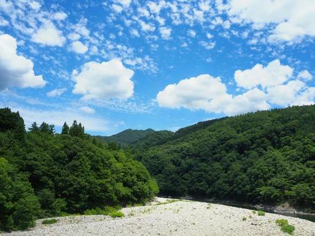 夏の景色30 夏の景色30 川,荒川,川岸の写真素材