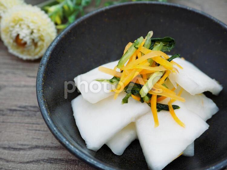 カブの酢の物01 酢の物,カブ,かぶの写真素材