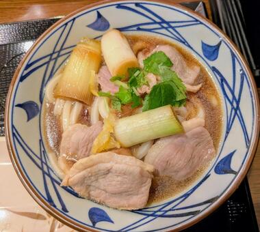 冬の食べ物 鴨ネギうどん,食べ物,美味しいの写真素材