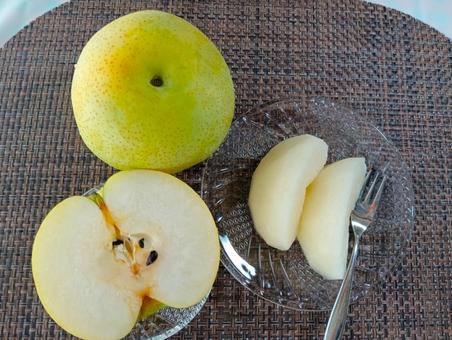 かおり梨 Japanese pear かおり梨 Japanese pear かおり梨,梨,食べ物の写真素材
