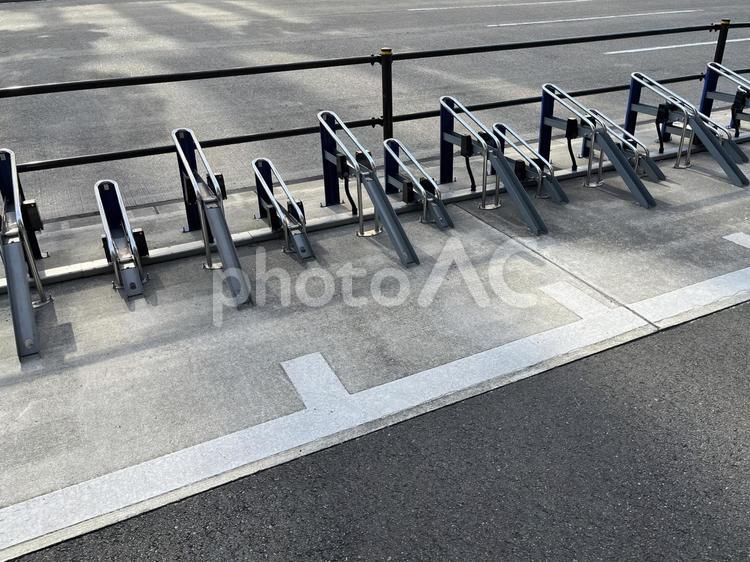 自転車置き場 駐輪場,置き場,二輪の写真素材