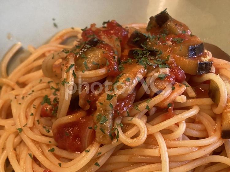 ナポリタン　ランチ パスタ,スパゲッティ,トマトソースの写真素材