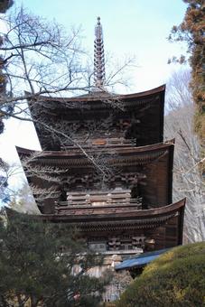 Photo, shinshu, aoki-mura, dafa মন্দির, 