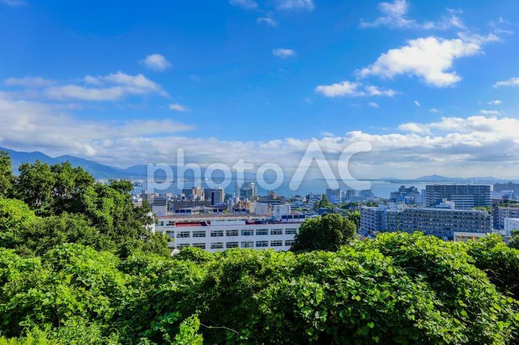 滋賀県の街並み 滋賀,滋賀県,琵琶湖の写真素材