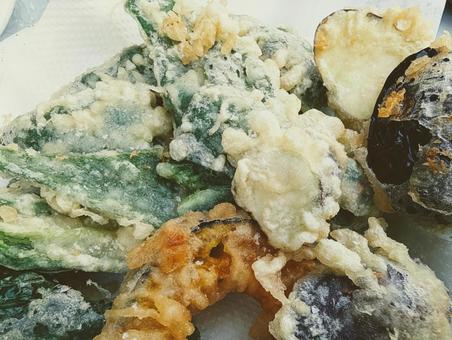 天ぷら1 天ぷら1 天ぷら,和食,かぼちゃの写真素材
