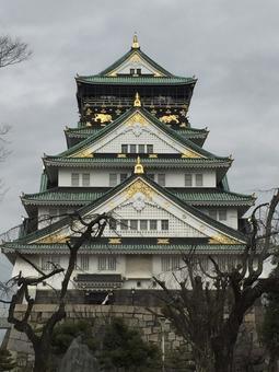 Photo, city, osaka castle, history, 