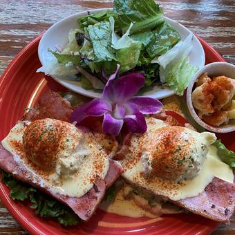 エッグベネディクトプレート エッグベネディクト,ブランチ,朝食の写真素材