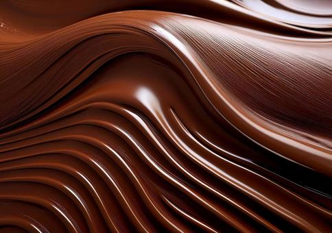 波打つチョコレートのテクスチャ背景 波打つチョコレートのテクスチャ背景の写真