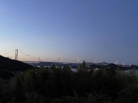 来島海峡大橋② 来島海峡,しまなみ海道,愛媛県の写真素材