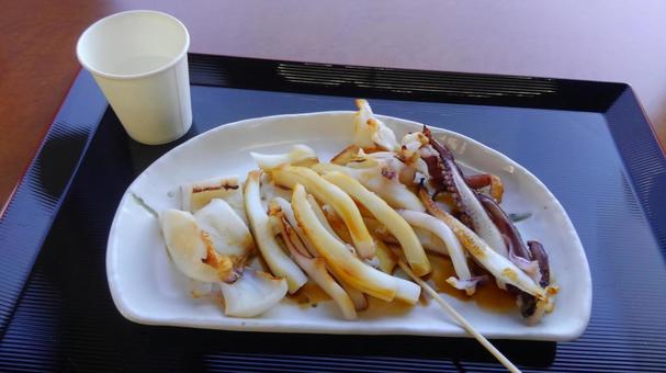 美保関名物「焼きいか」 美保関名物「焼きいか」 焼きいか,いか,美保関の写真素材