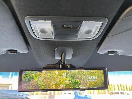 バックミラー ドライブ,クルマ,運転の写真素材