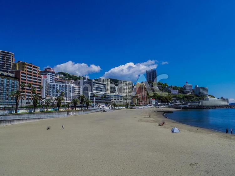 【静岡県】熱海市・熱海サンビーチ 静岡県,熱海市,熱海サンビーチの写真素材