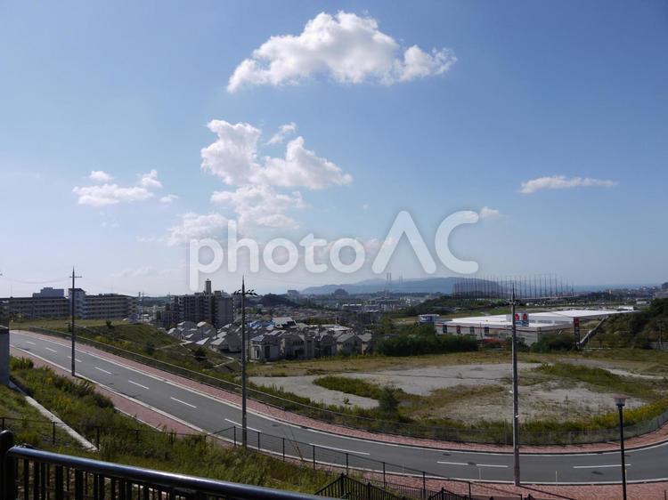 明石の街並み眺望 戸建て,町並み,住まいの写真素材