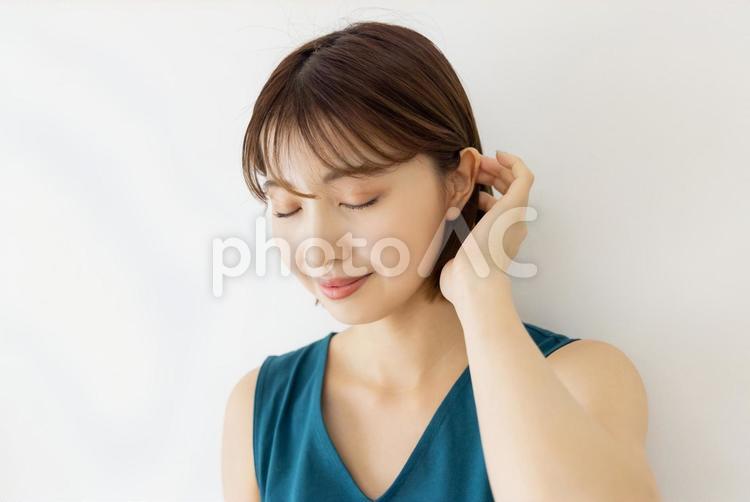 若い女性　美容イメージ 女性,ポートレート,ビューティーの写真素材