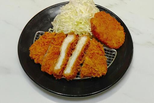 とんかつ とんかつ,豚肉,揚げ物の写真素材