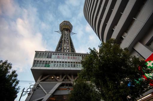通天閣 通天閣 新世界,通天閣,商店街の写真素材
