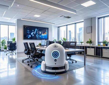 AIロボットが支援するスマートオフィス AIロボットが支援するスマートオフィスの写真