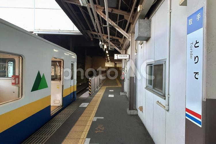 関東鉄道常総線　取手駅　茨城県取手市 関東鉄道,常総線,取手駅の写真素材