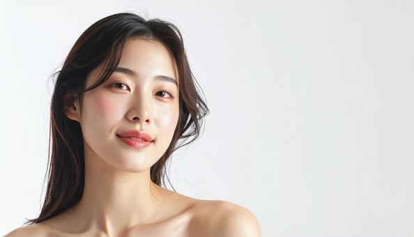 透明感のある女性 透明感のある女性の写真