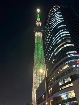 スカイツリー 夜景 スカイツリー 夜景の写真
