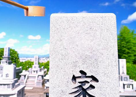 お墓参り② お墓参り② お墓参り,お盆,墓の写真素材