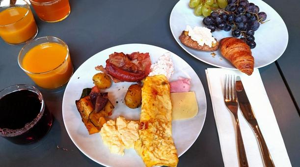 ホテルの朝食 ホテルの朝食 朝食,ビュッフェ,ホテルの写真素材