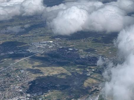 川越市上空の写真