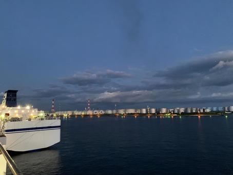 船着き場からの景色 船着き場からの景色 サンフラワー号,船,大洗の写真素材