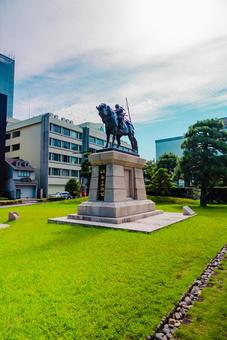 【島根】島根県庁 島根,松江,川の写真素材