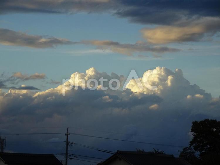信州九月の空-16 信州,九月,青空の写真素材