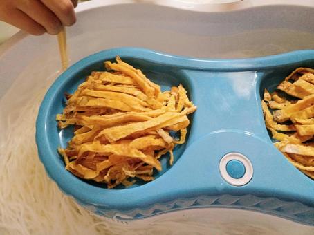 冷やし素麺器 冷やし素麺,素麺,そうめんの写真素材