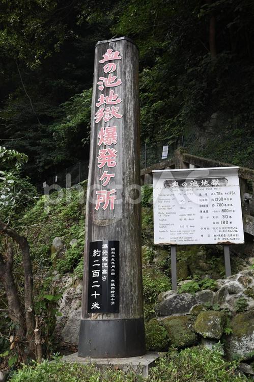 血の池地獄 血の池地獄,別府温泉,地獄めぐりの写真素材