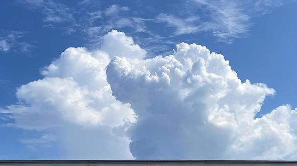 Photo, sky, blue, cloud, 