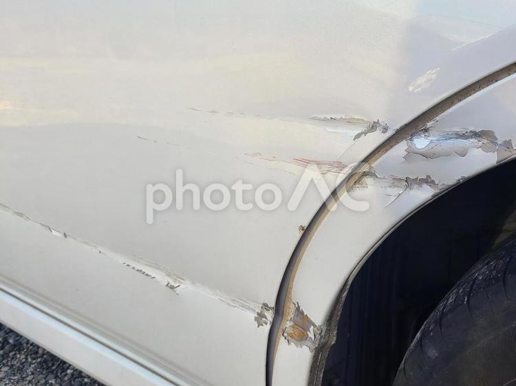 自動車修理/擦り傷 自動車,擦り傷,事故の写真素材