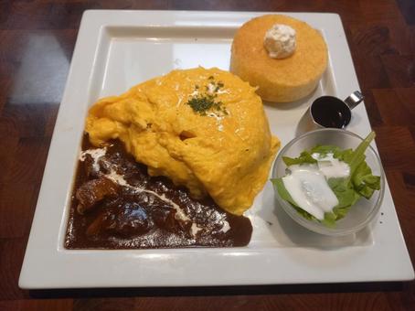 Photo, lunch, hoshino coffee, pancake, 