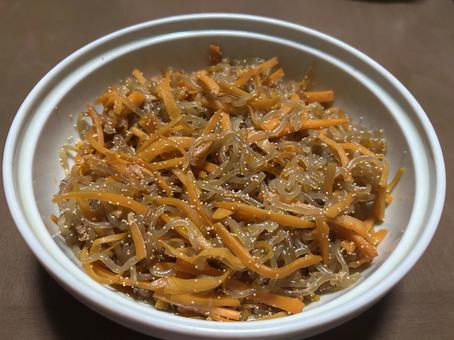 白滝のきんぴらの写真