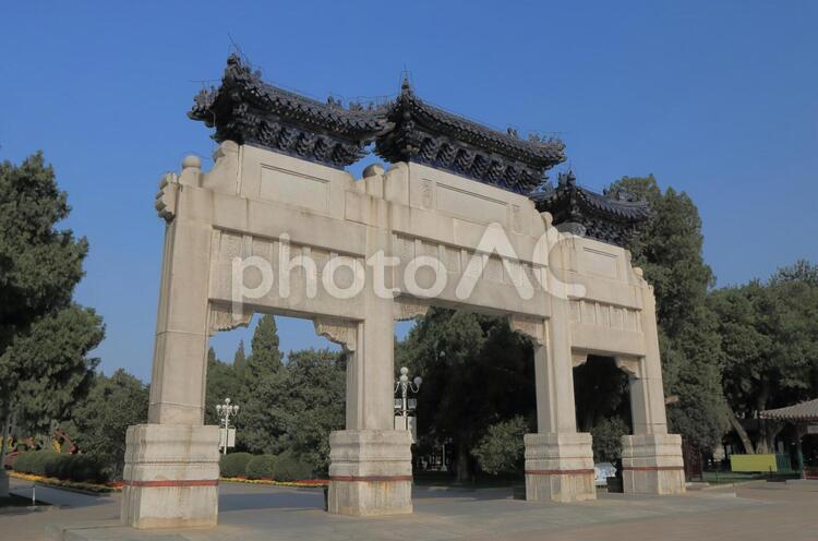中国　北京の中山公園 中国,北京,北京市の写真素材