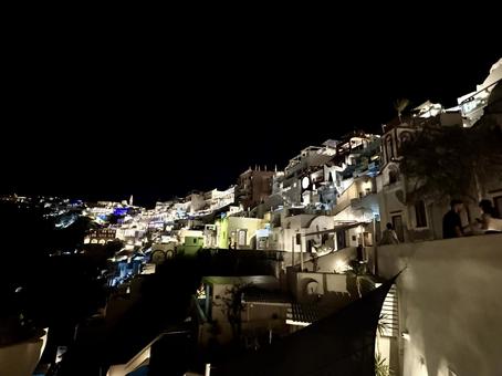 Santorini night view, JPG Santorini night view, JPG