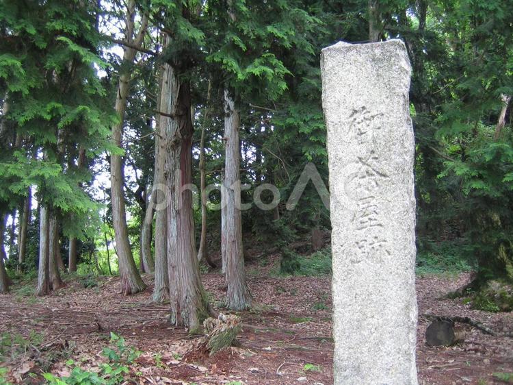 小谷城　御茶屋跡 小谷城,小谷山,浅井長政の写真素材