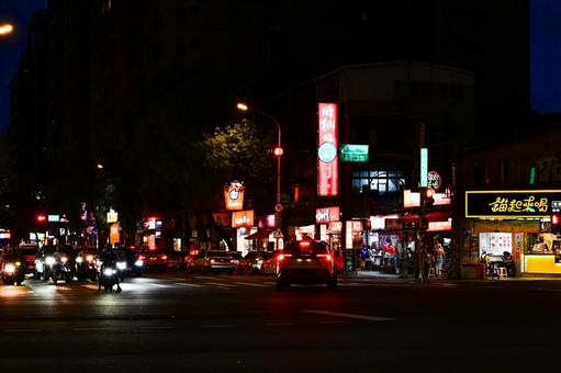 台湾・台北の街並み(夜) 台湾・台北の街並み(夜)の写真