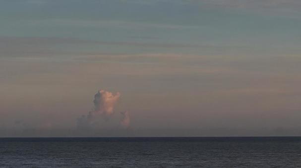 雲038 夕焼け,朝焼け,夕日の写真素材