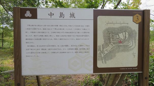 Photo, nakajima castle, sub-castle of odani castle, nagamasa asai, 