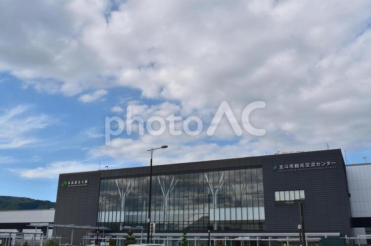 新函館北斗駅 全景,函館,北海道の写真素材
