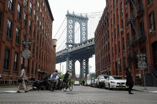 Manhattan Bridge (Brooklyn, USA) 8, JPG Manhattan Bridge (Brooklyn, USA) 8, american cityscape, urban landscape, the americas, JPG