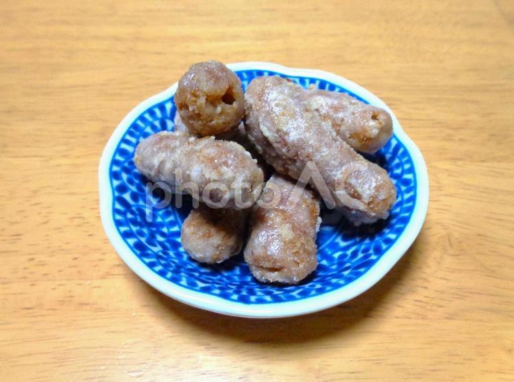 白いかりんとう かりんとう,白砂糖,お菓子の写真素材