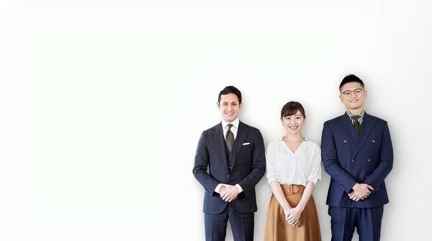 站著微笑的商務人士, JPG 站著微笑的商務人士, JPG