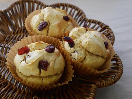 クランベリーのオートミールマフィン クランベリーのオートミールマフィン マフィン,オートミール,クランベリーの写真素材