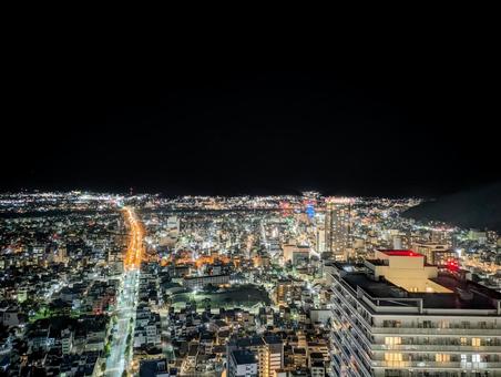 岐阜シティタワーから見える岐阜市内の夜景 岐阜シティタワーから見える岐阜市内の夜景 夜景,岐阜市,岐阜県の写真素材