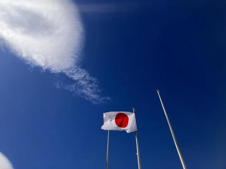 日本国旗のみ/日本国旗だけ 日本,国旗,日本国旗の写真素材