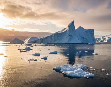 氷山 氷山の写真
